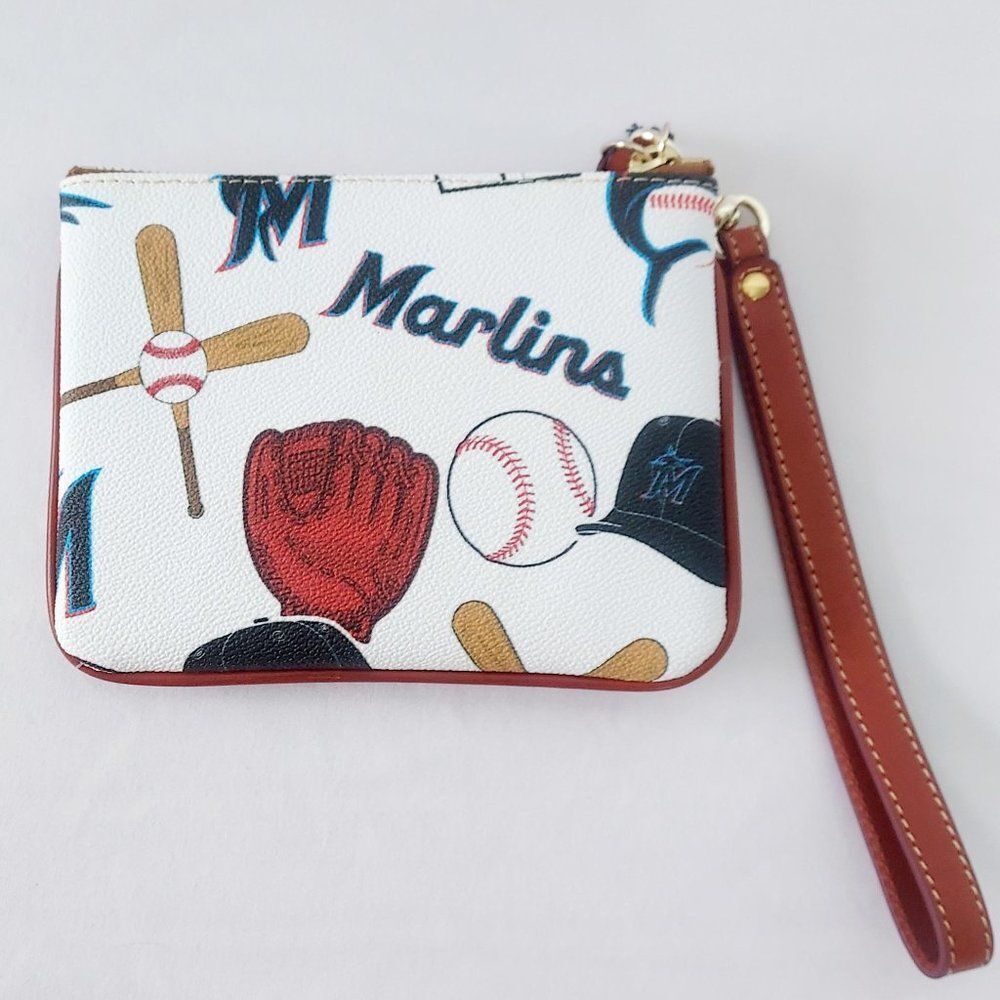 Dooney & Bourke MLB Miami Marlins Stadium Wristlet/Wallet/Purse - Picture 3 of 7